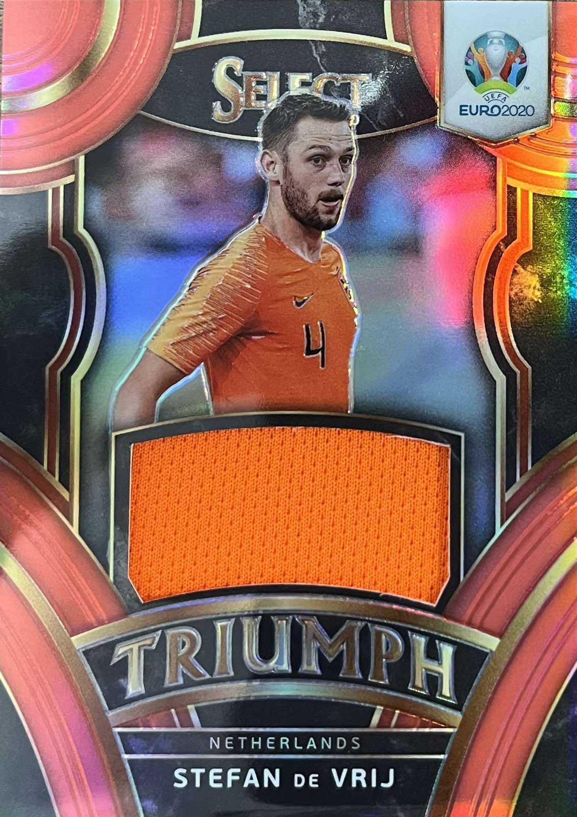 Stefan de Vrij Select Triumph Player-Worn Patch Numbered /65 Relic