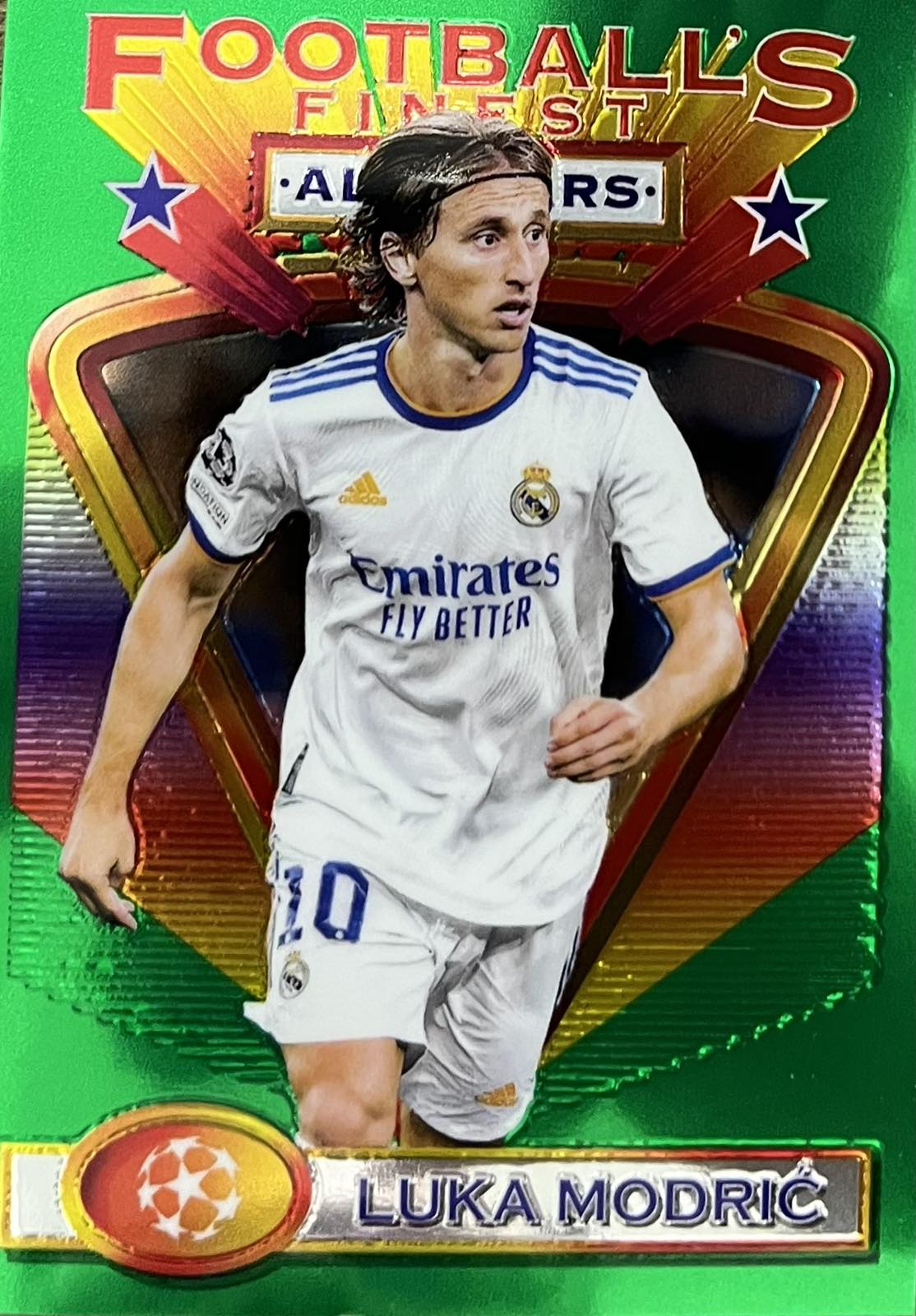 Luka Modric 2021-22 Topps Finest Flashbacks UEFA All Star