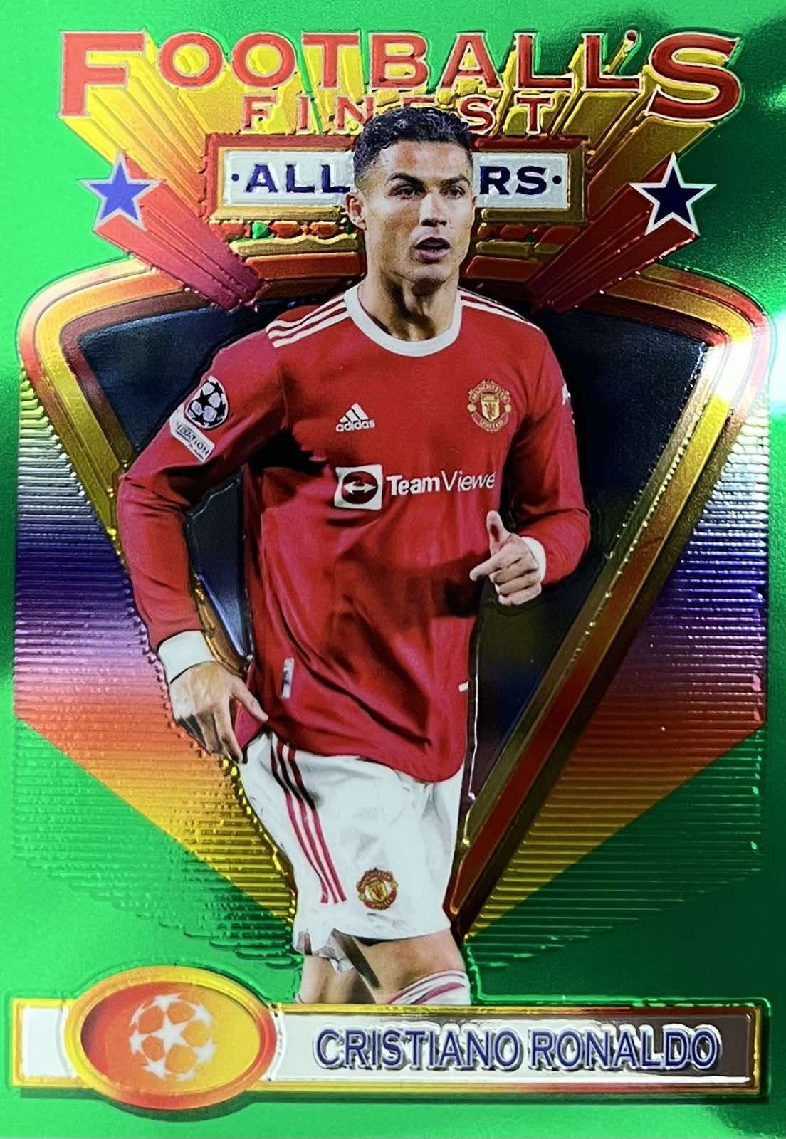Cristiano Ronaldo 2021-22 Topps Finest Flashbacks UEFA All Star