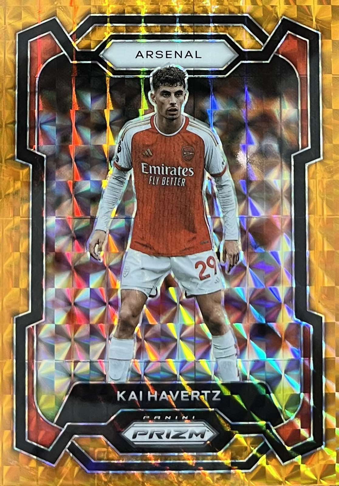 Kai Havertz Orange Mosaic 2023-24 Panini Prizm Premier League #24