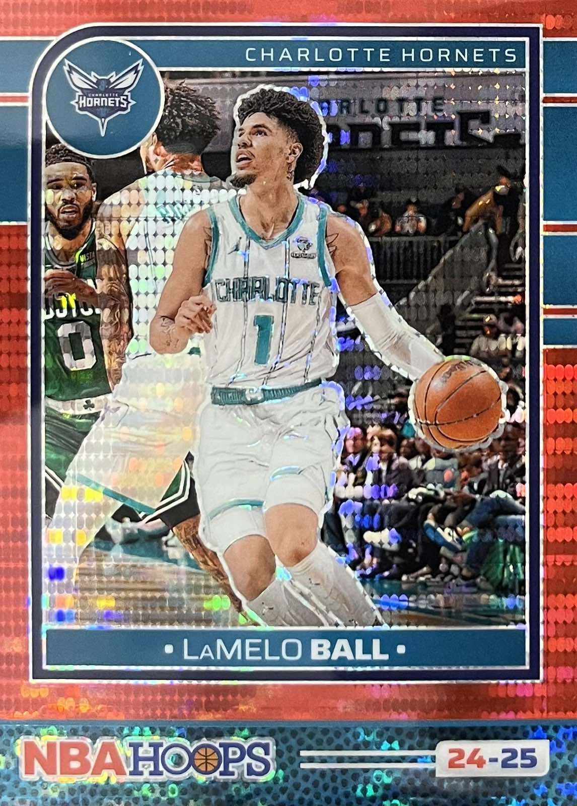 LAMELO BALL Red Pulsar Numbered /199 NBA Hoops 2024-25