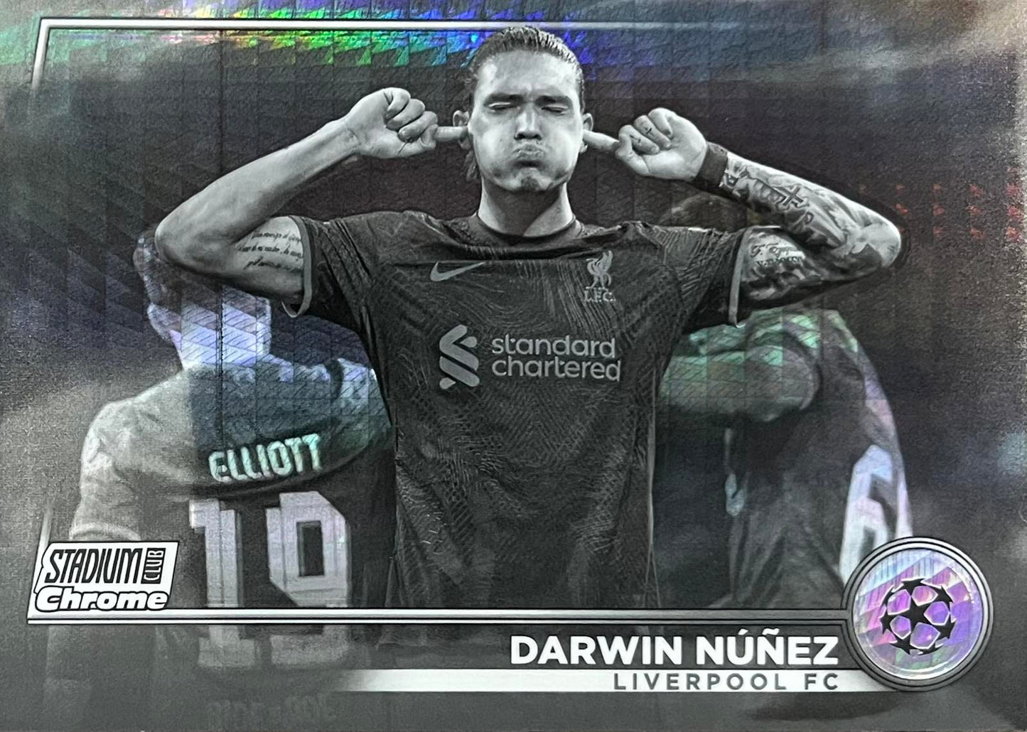 Darwin Nunez Black/White Numbered /350 Topps Stadium Club 2022-23