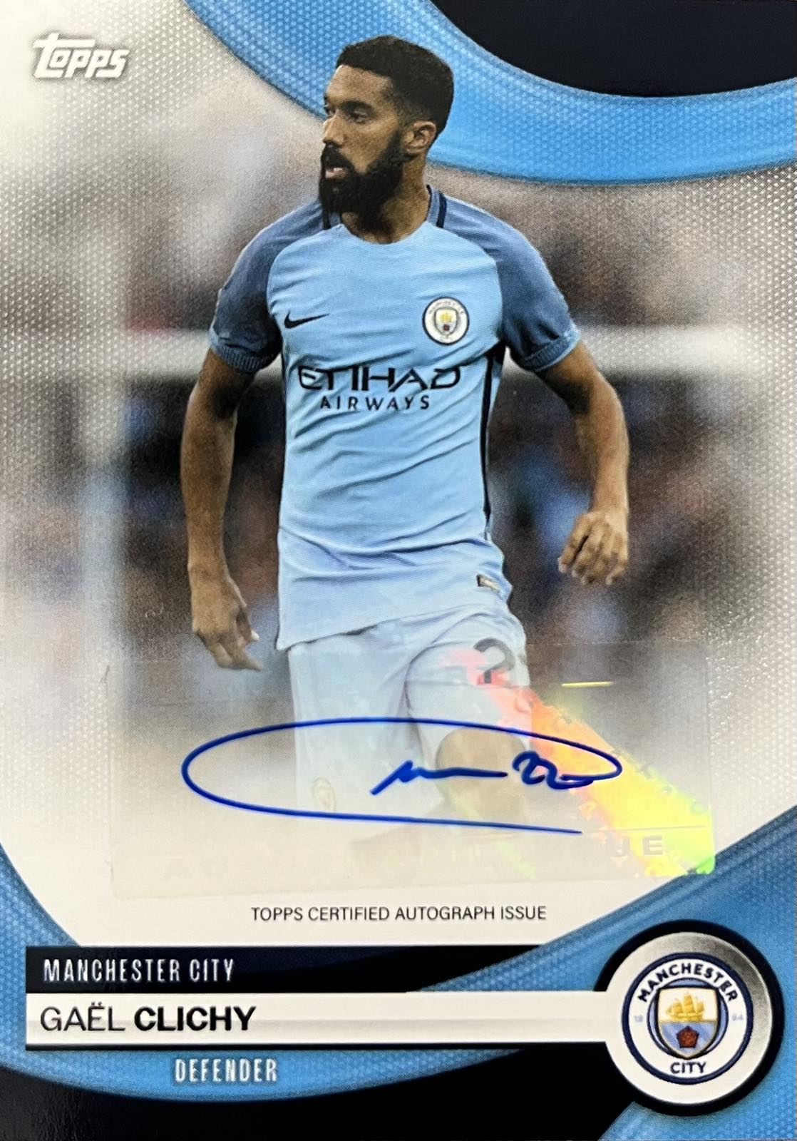 Gael Clichy Autograph Manchester City Fan Set 2023-24