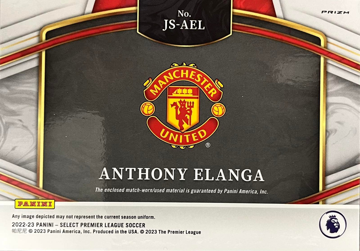 Anthony Elanga Match-Worn Jumbo Patch Select EPL