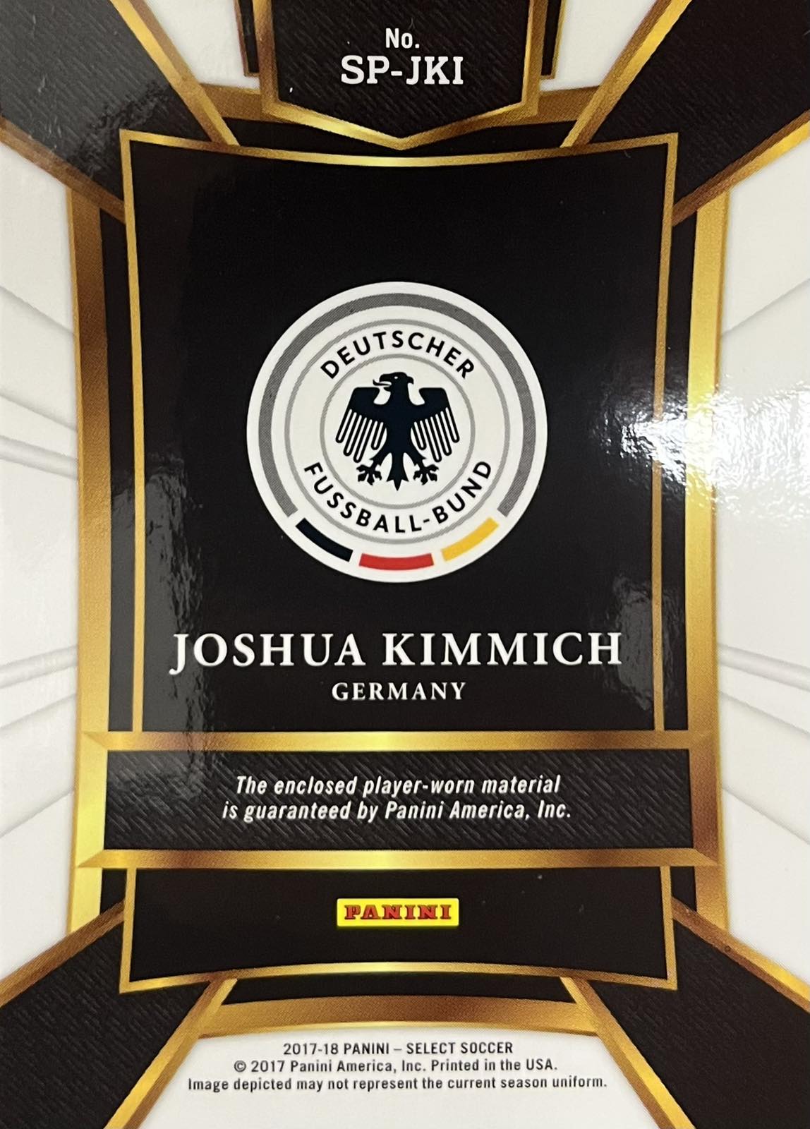 Joshua Kimmich Player-Worn Patch Select 2017-18