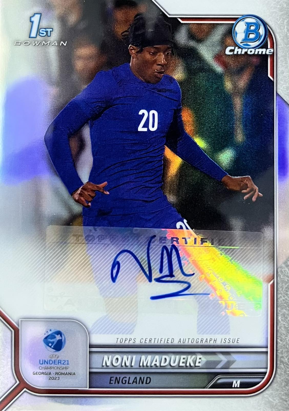 Noni Madueke 1st Bowman Autograph