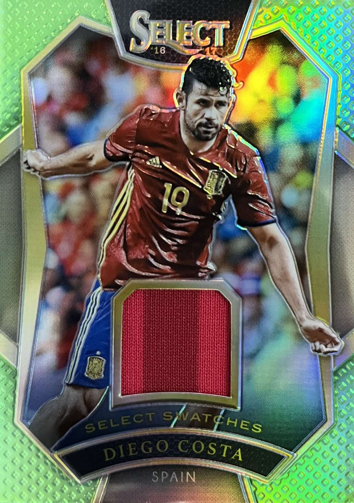 Diego Costa Player-Worn Patch Numbered /60 Select 2016-17