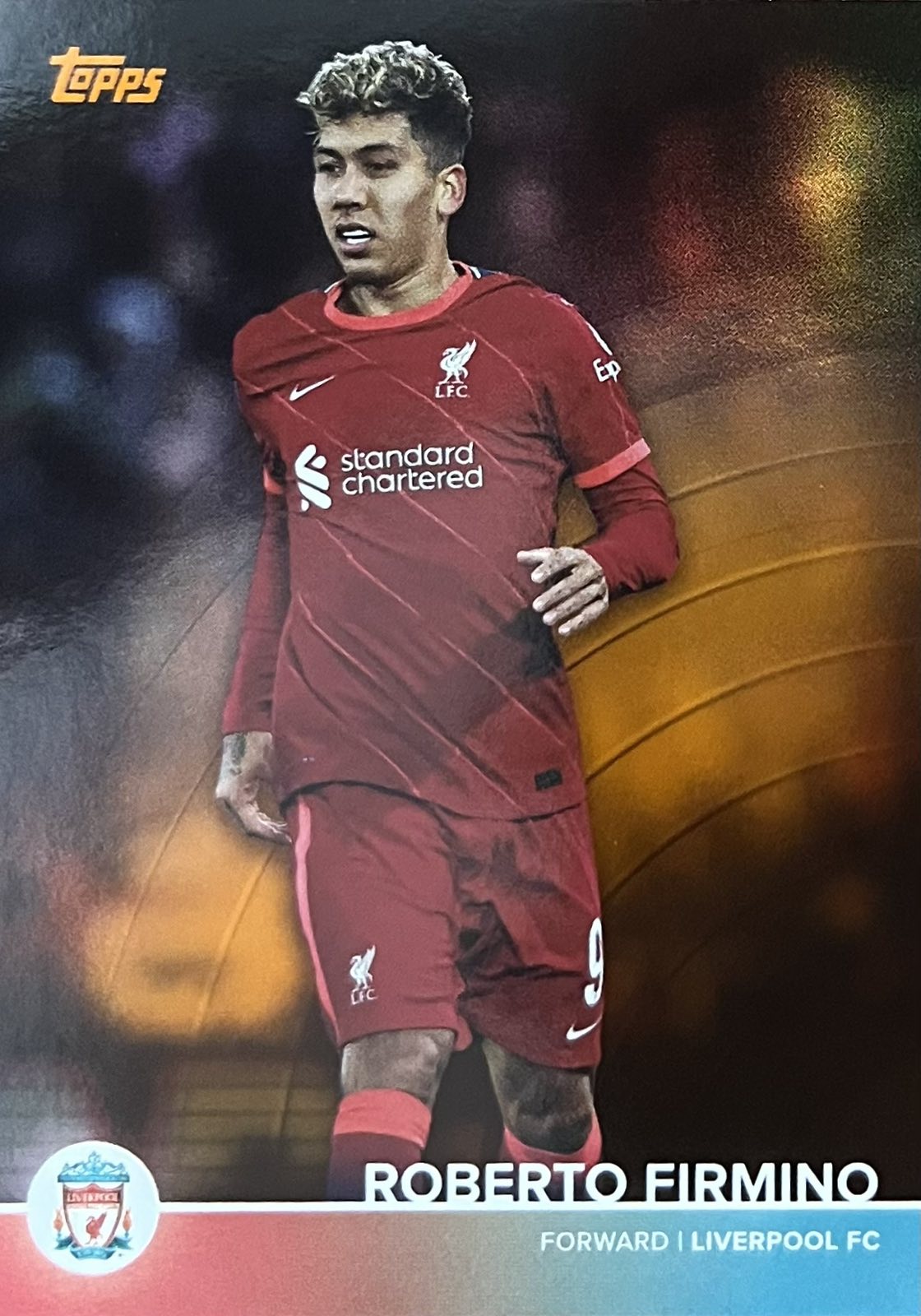 Roberto Firmino Numbered /25 Topps Liverpool Team Set