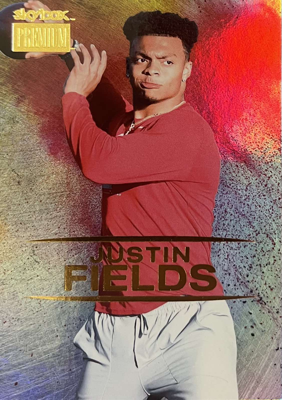 Justin Fields Skybox Premium Foil
