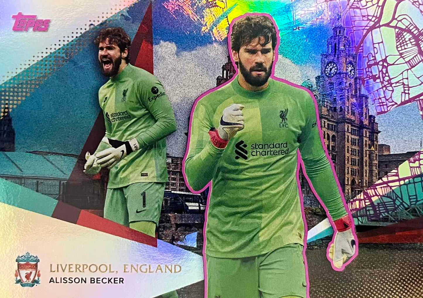 Alisson Becker Numbered /75 Topps Liverpool Team Set