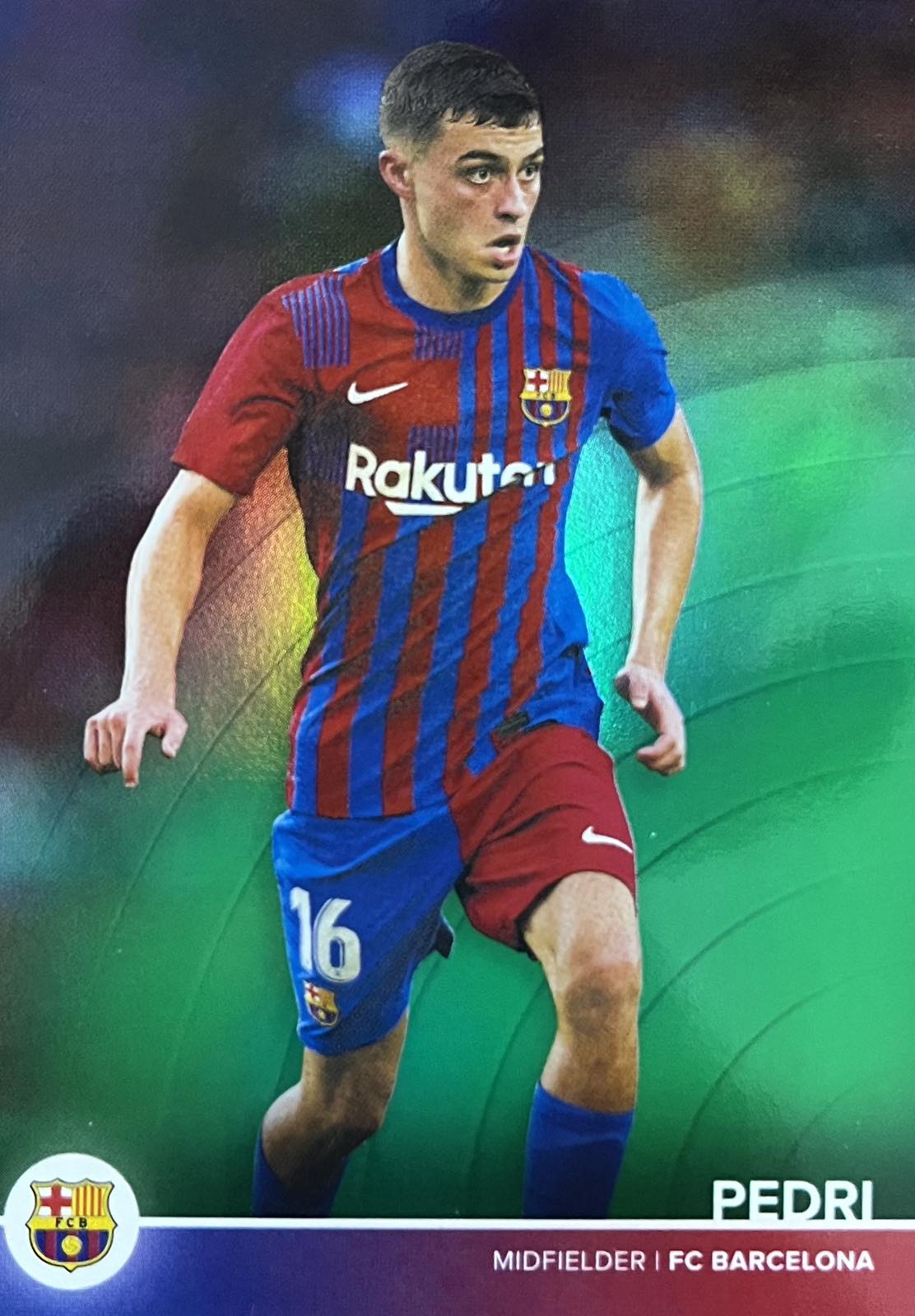 Pedri Numbered /75 Barcelona Team Set