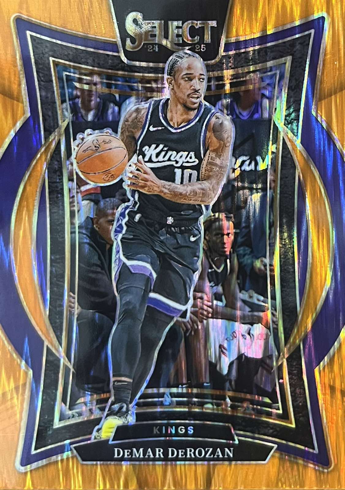 DeMar DeRozan 2024-25 Panini Select Flash Orange Prizm #33