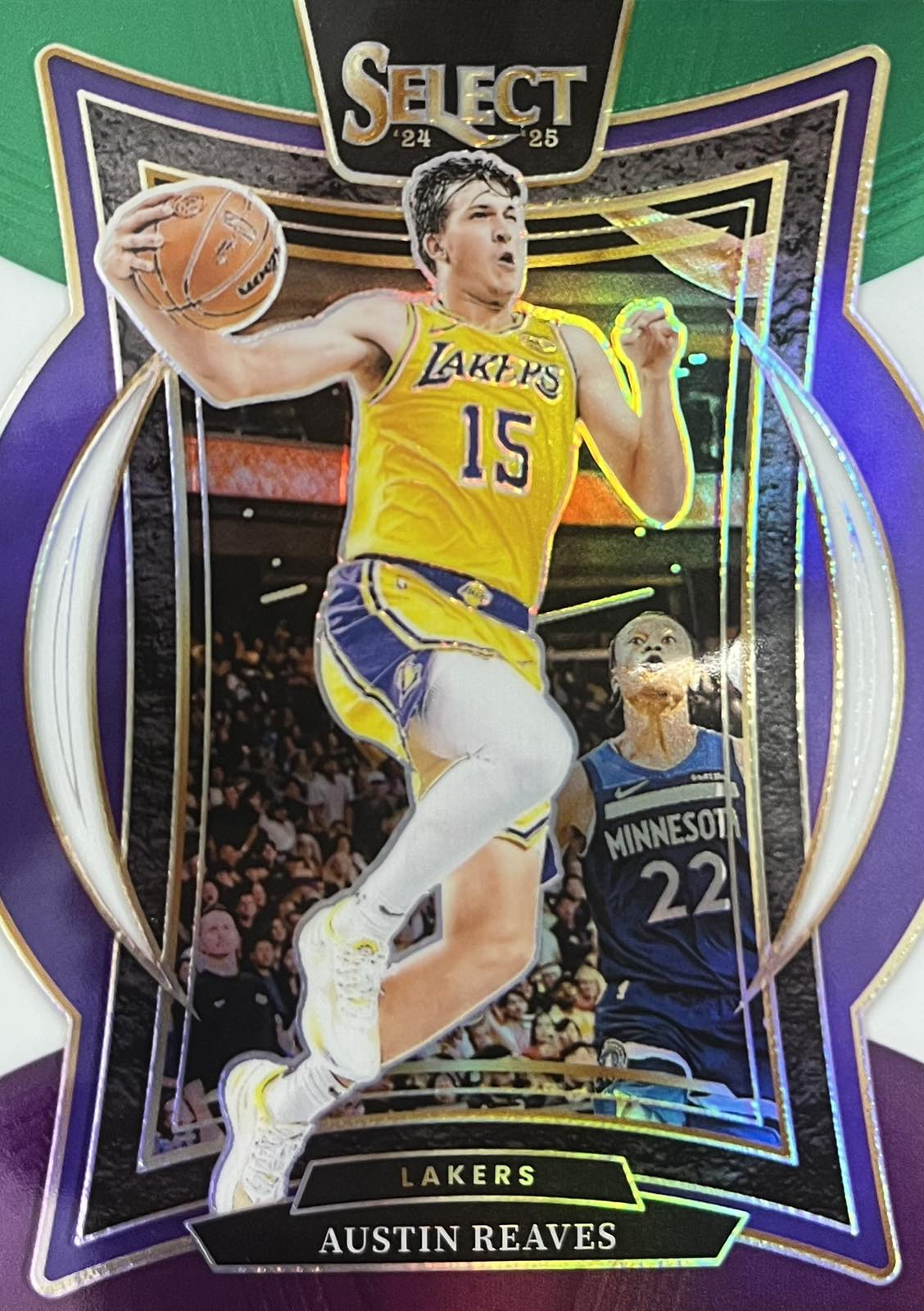 Austin Reaves Tri-Color Prizm 2024-25 Panini Select #40