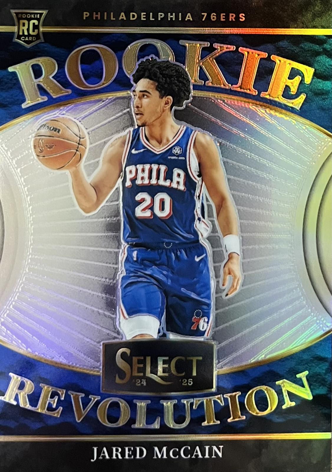 JARED MCCAIN 2024-25 SELECT ROOKIE REVOLUTION SILVER PRIZM #16