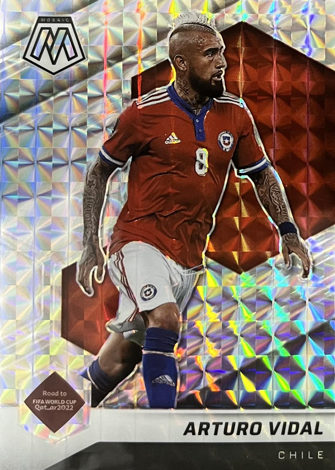 Arturo Vidal Silver Mosaic Road to Qatar