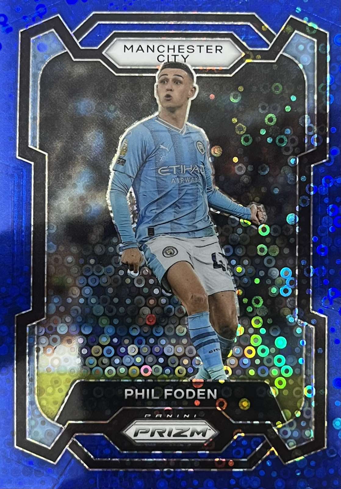 Phil Foden Blue Breakaway Numbered /99 Prizm