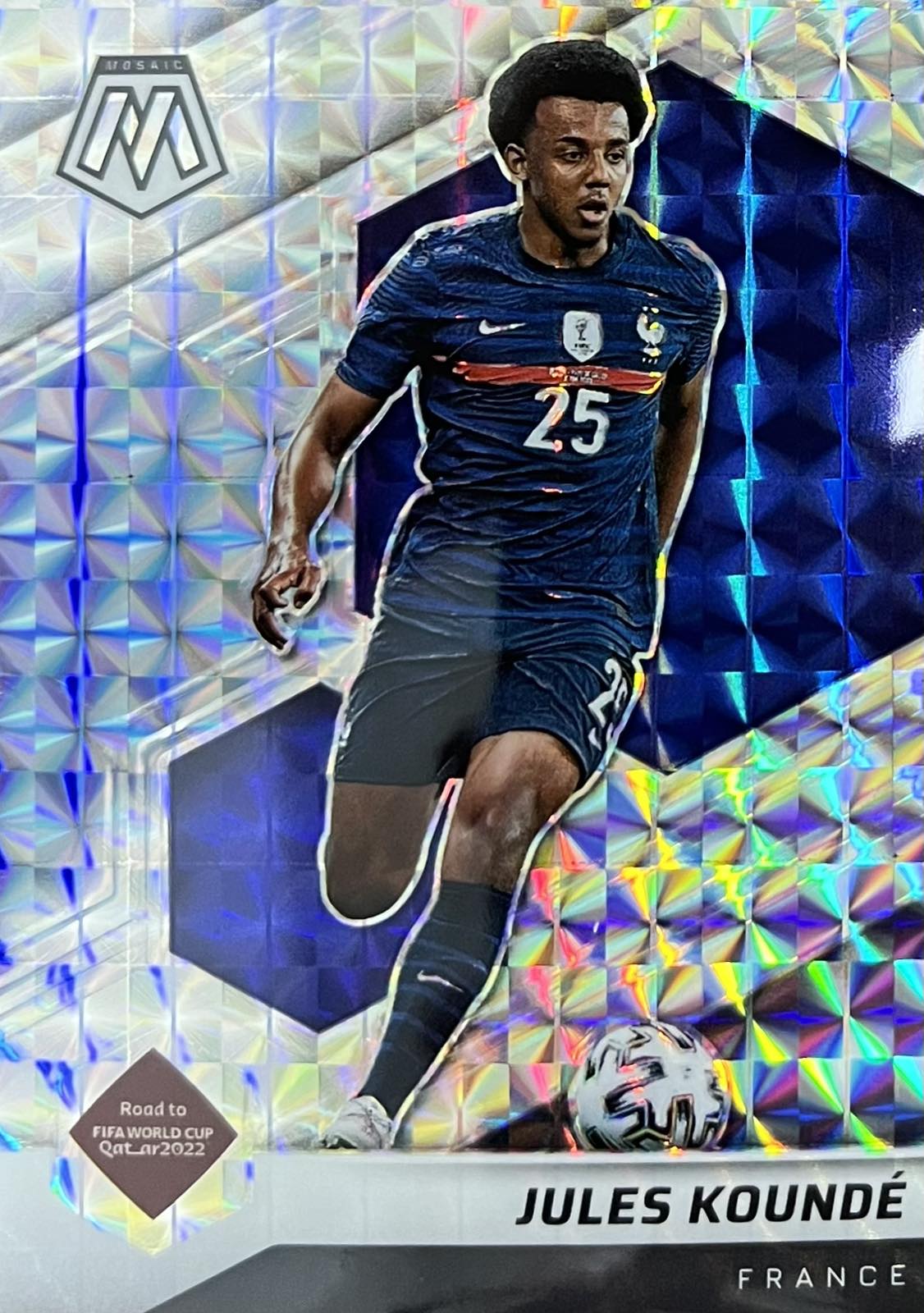 Jules Kounde Mosaic Refractor World Cup Qatar