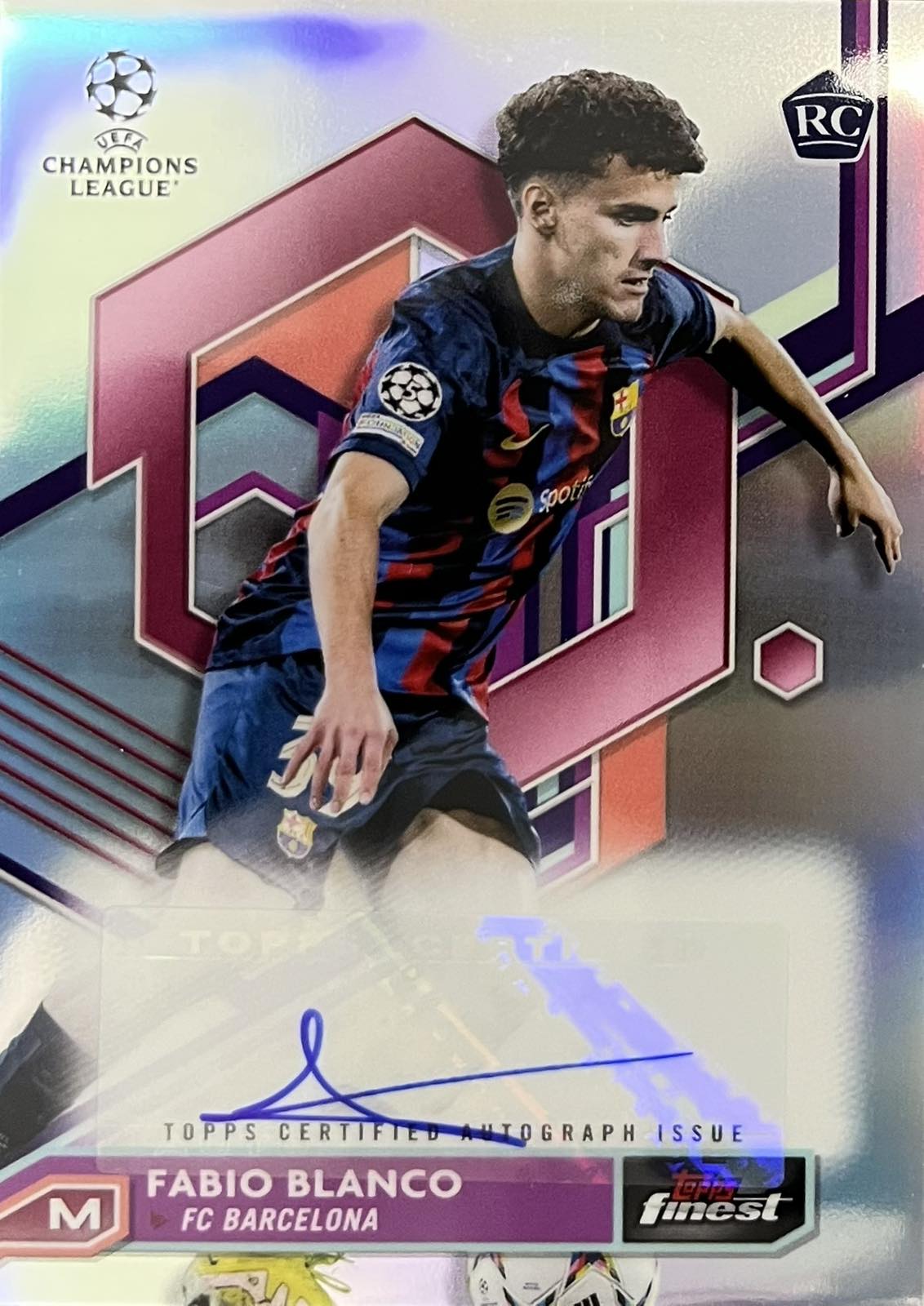 Fabio Blanco Autograph Rookie Topps Finest