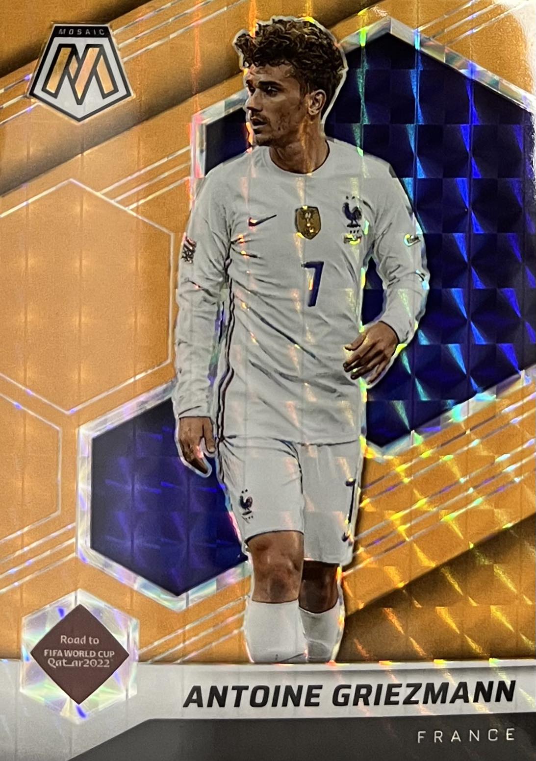Antoine Griezmann Orange Mosaic Prizm World Cup
