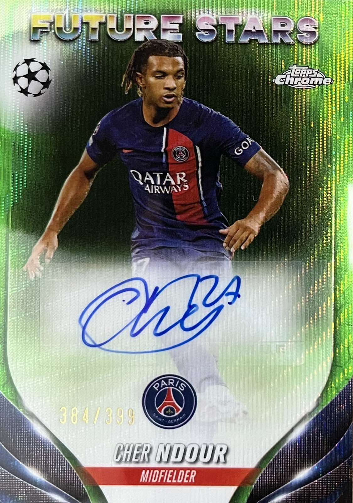 Cher Ndour Autograph Numbered /399 Future Stars Topps Chrome