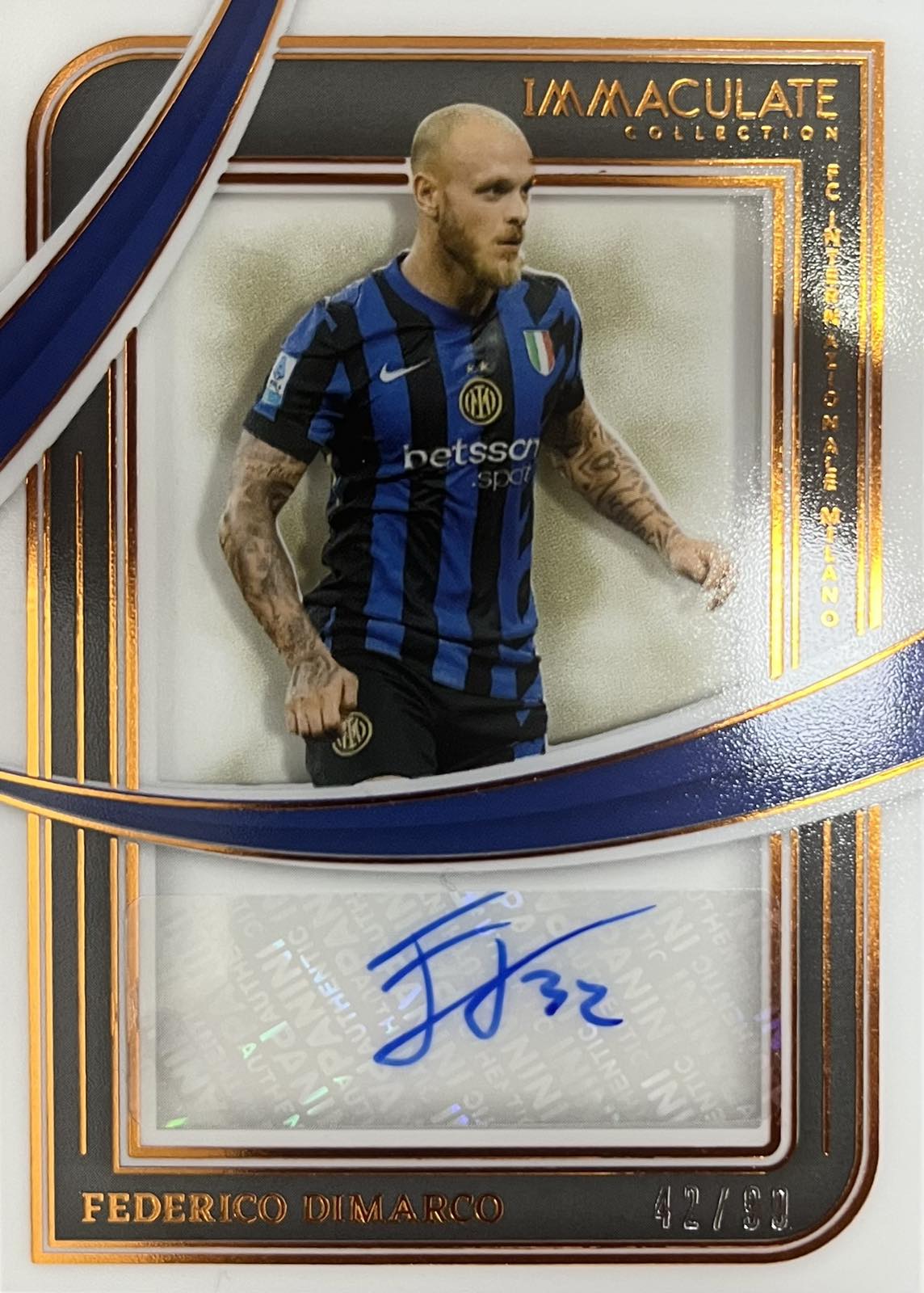 Federico Dimarco Autograph Numbered /99 Immaculate