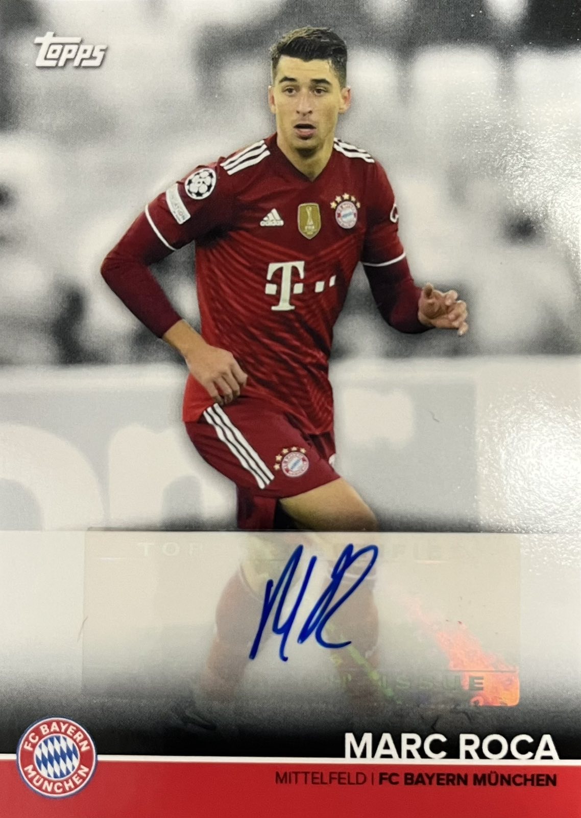 Marc Roca Autograph Bayern Munchen Team Set