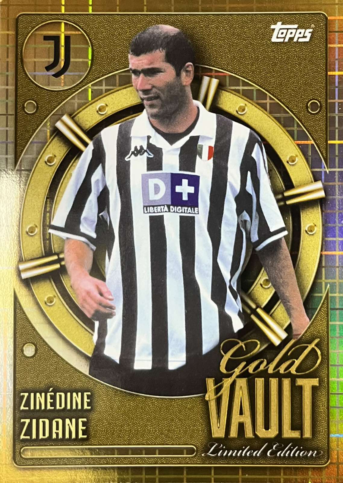 Zin?dine Zidane Gold Vault Limited Edition GV-5 Topps Fan Set Juventus