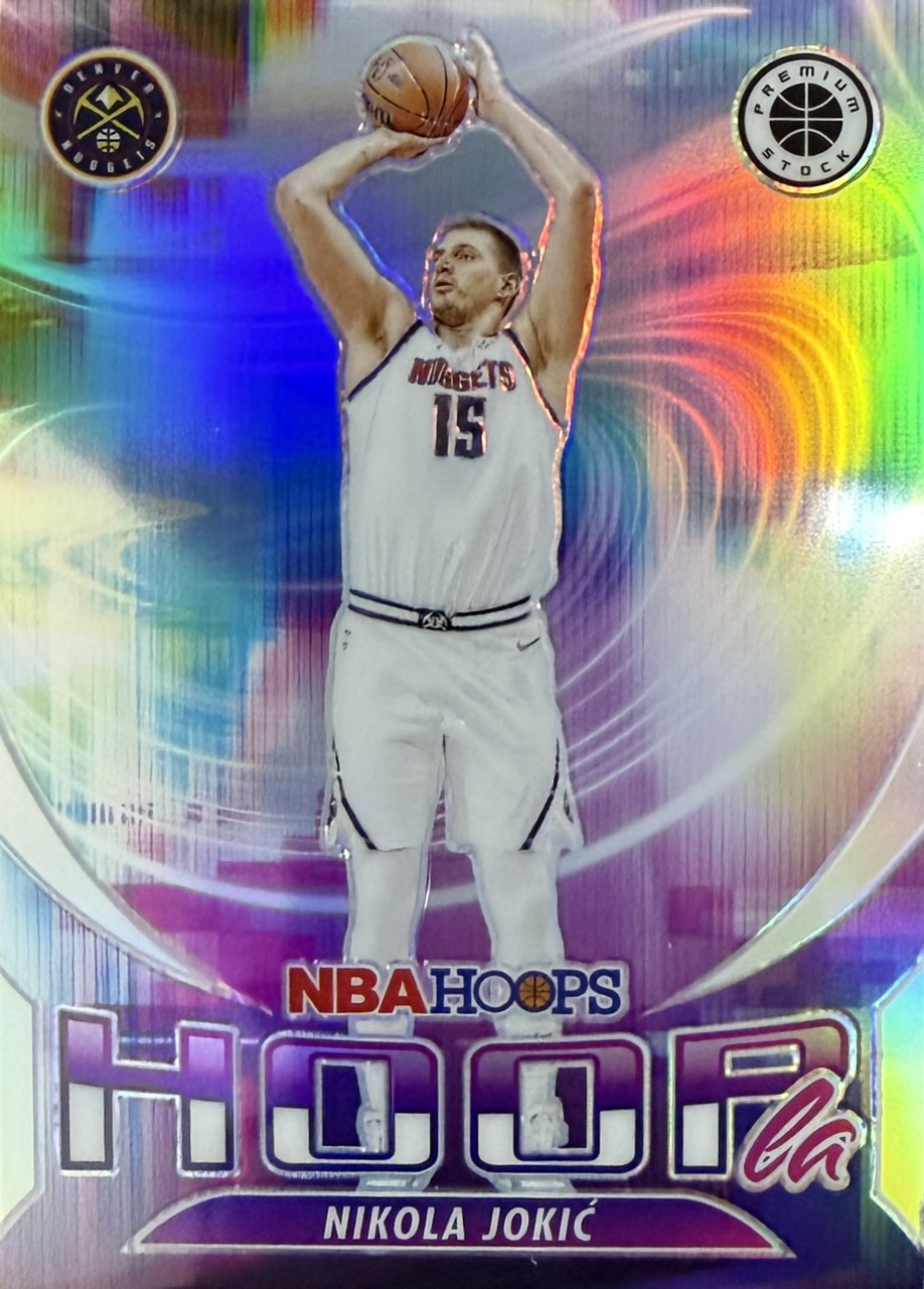 Nikola Jokic 2023 Hoops Premium Stock Hoopla Silver Holo Prizm #6