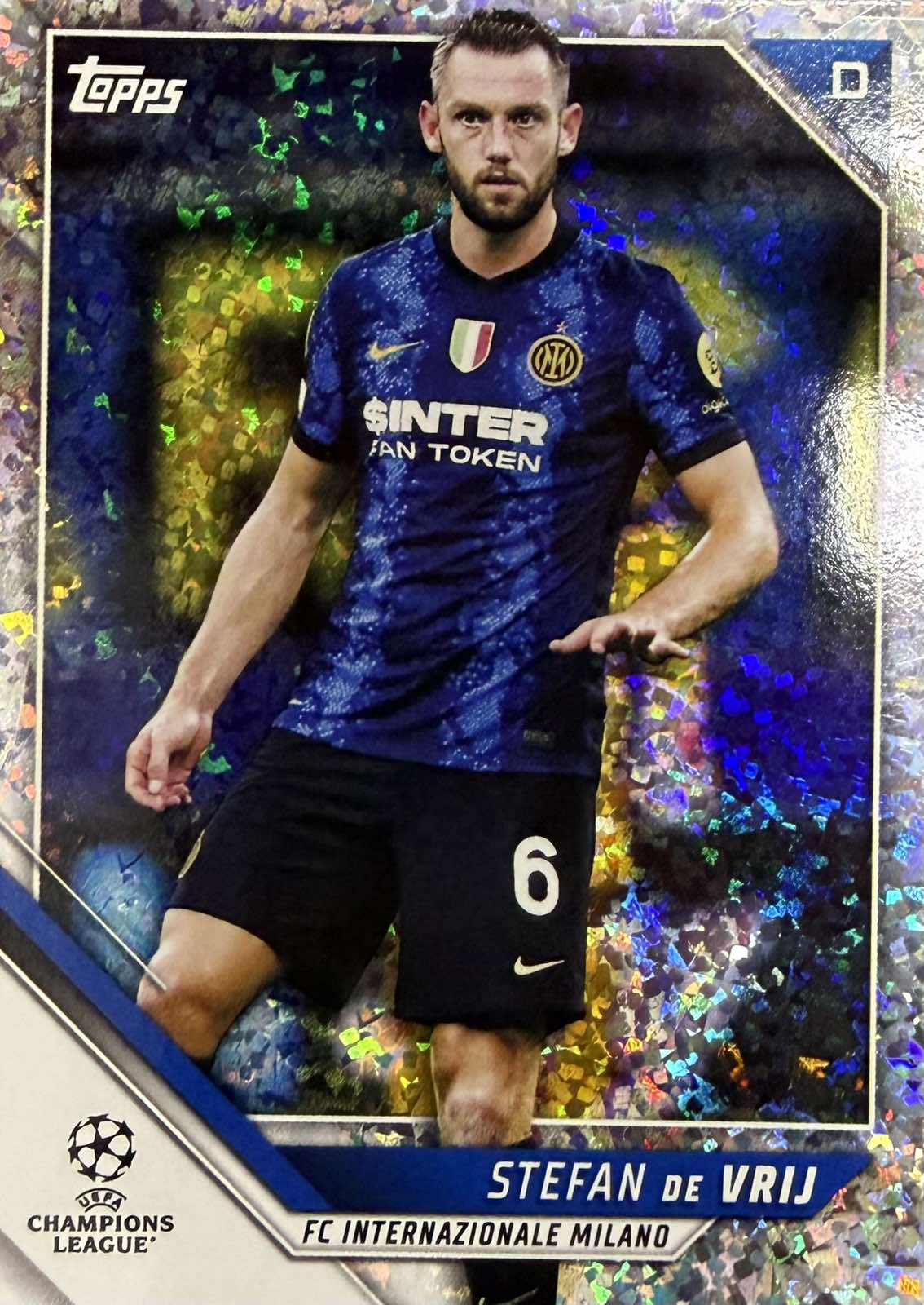 Stefan De Vrij Sparcle Parallel Topps Flagship