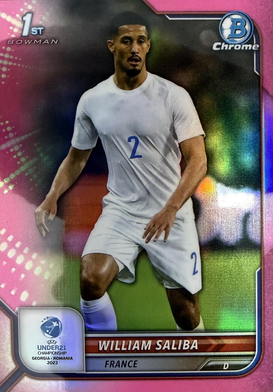 William Saliba 1st Bowman Numbered /150 Bowman Chrome