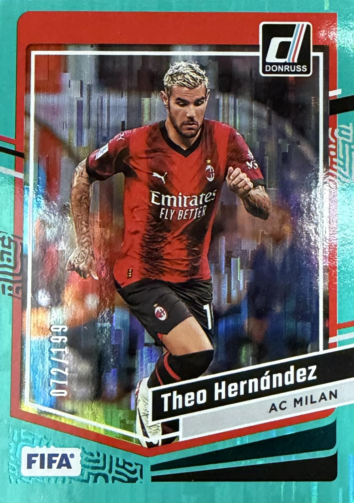 Theo Hernandez Numbered /199 Panini Donruss