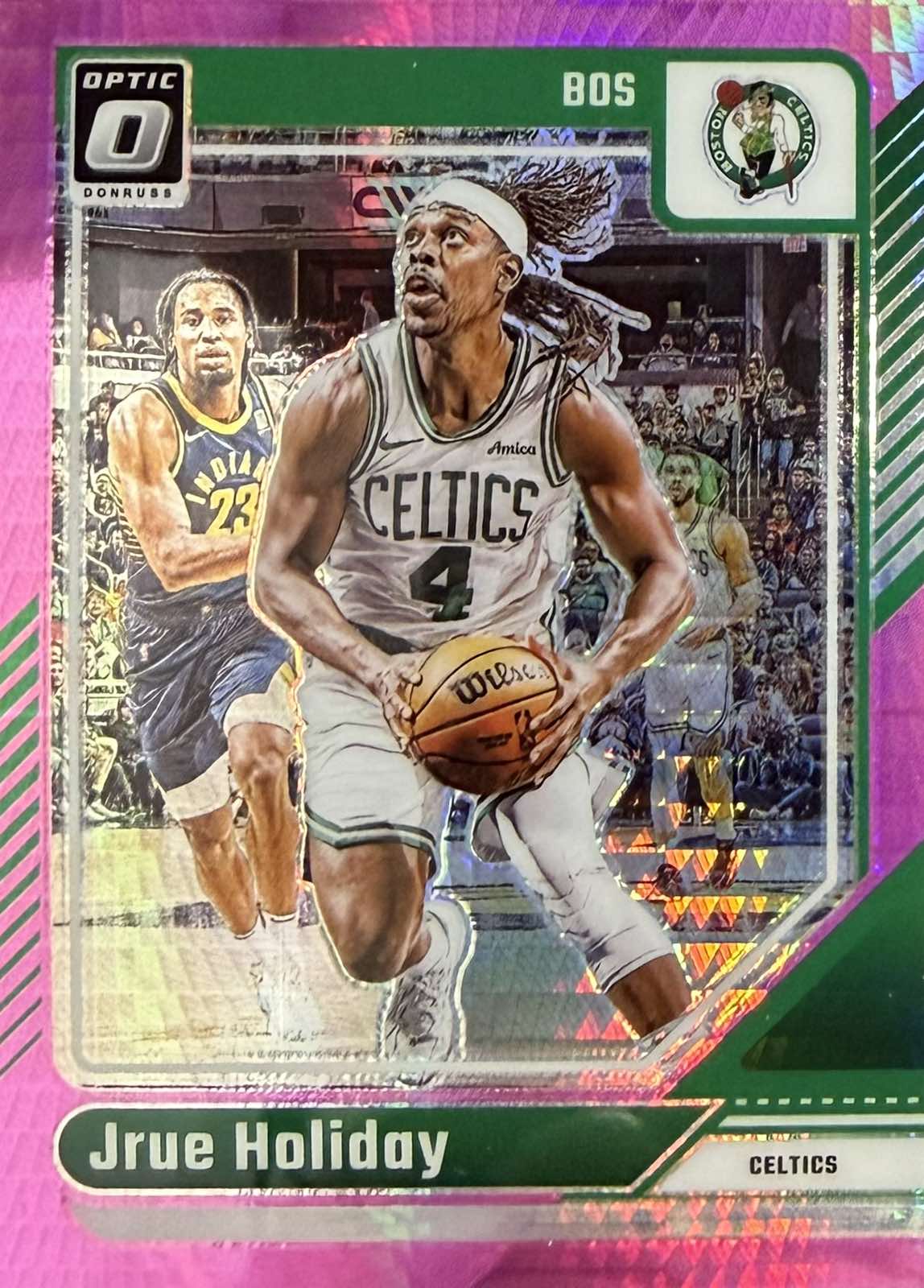 Jrue Holiday Pink Hyper Donruss Optic
