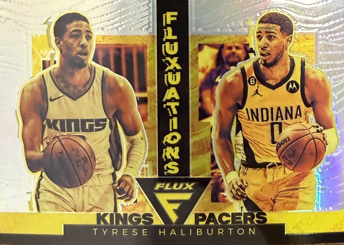 Tyrese Haliburton Silver Prizm Fluxuations #6 2022-23 Panini Flux