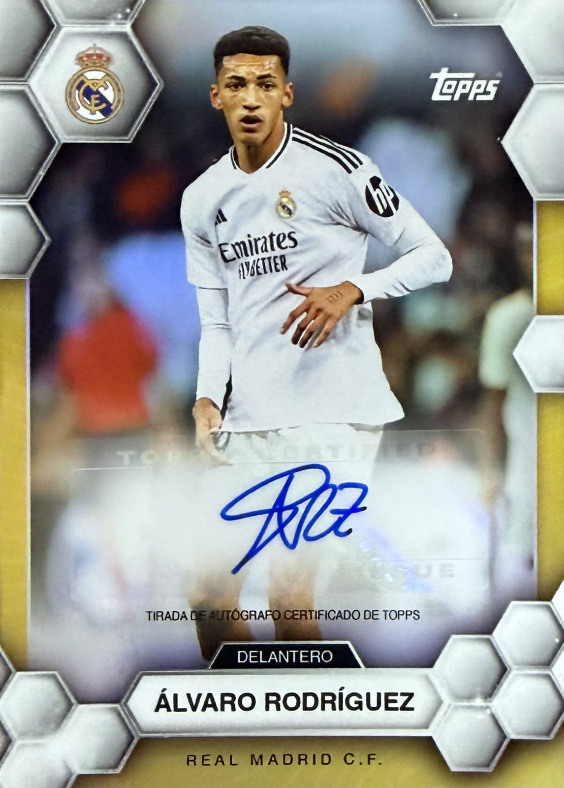 Alvaro Rodriguez Autograph Topps Real Madrid Fan Set