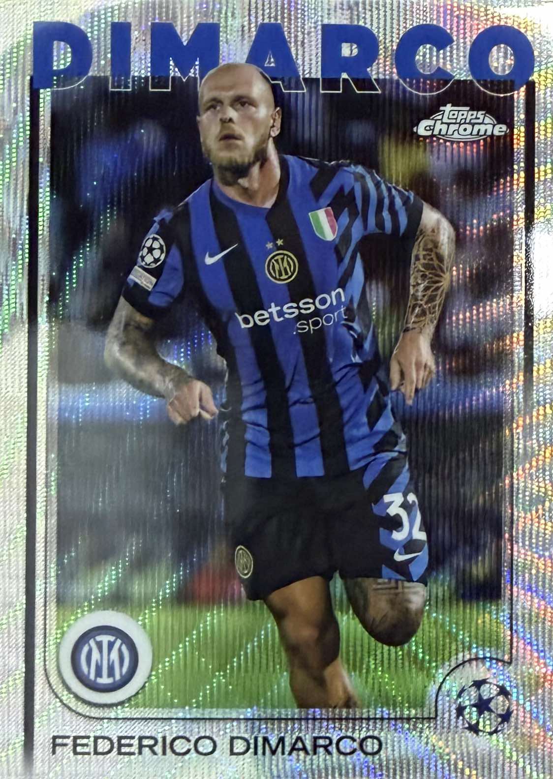 Federico Dimarco Wave Parallel Topps Chrome