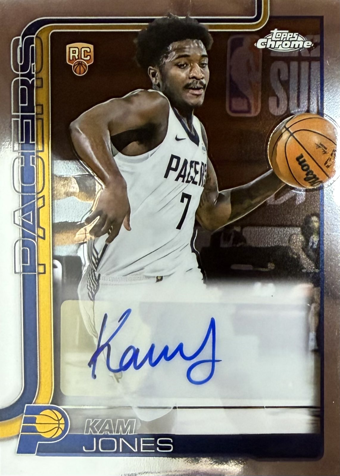 Kam Jones Rookie Autograph Topps Chrome