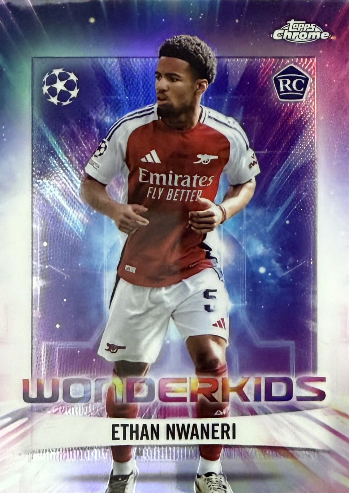 Ethan Nwaneri Rookie Wonderkids Topps Chrome