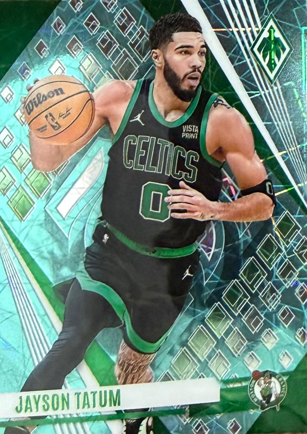 Jayson Tatum Teal Laser Panini Phoenix