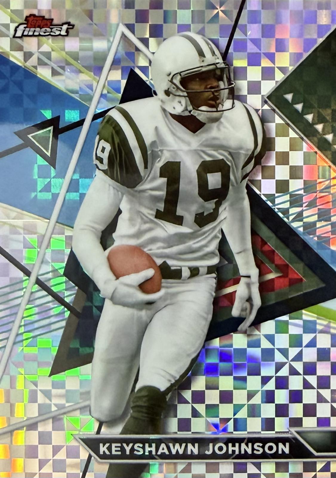 Keyshawn Johnson Checkerboard Refractor Topps Finest