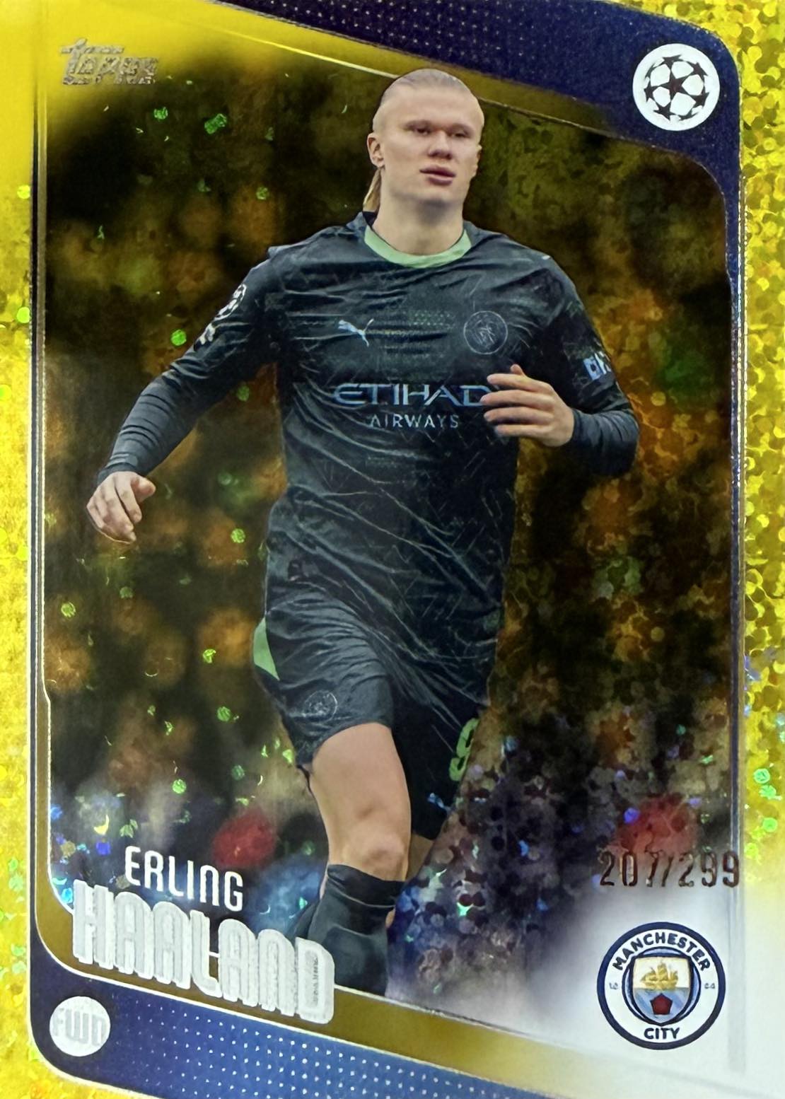 Erling Haaland Numbered /299 Topps Flagship