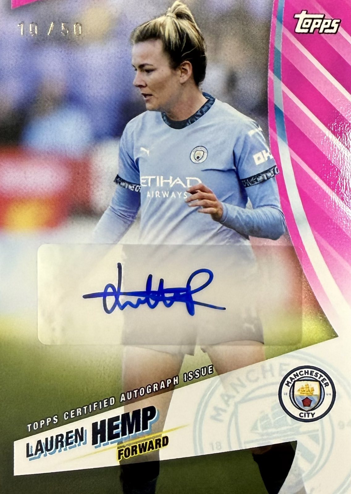 Lauren Hemp Autograph Numbered /50 Topps Blue Moon Ballers