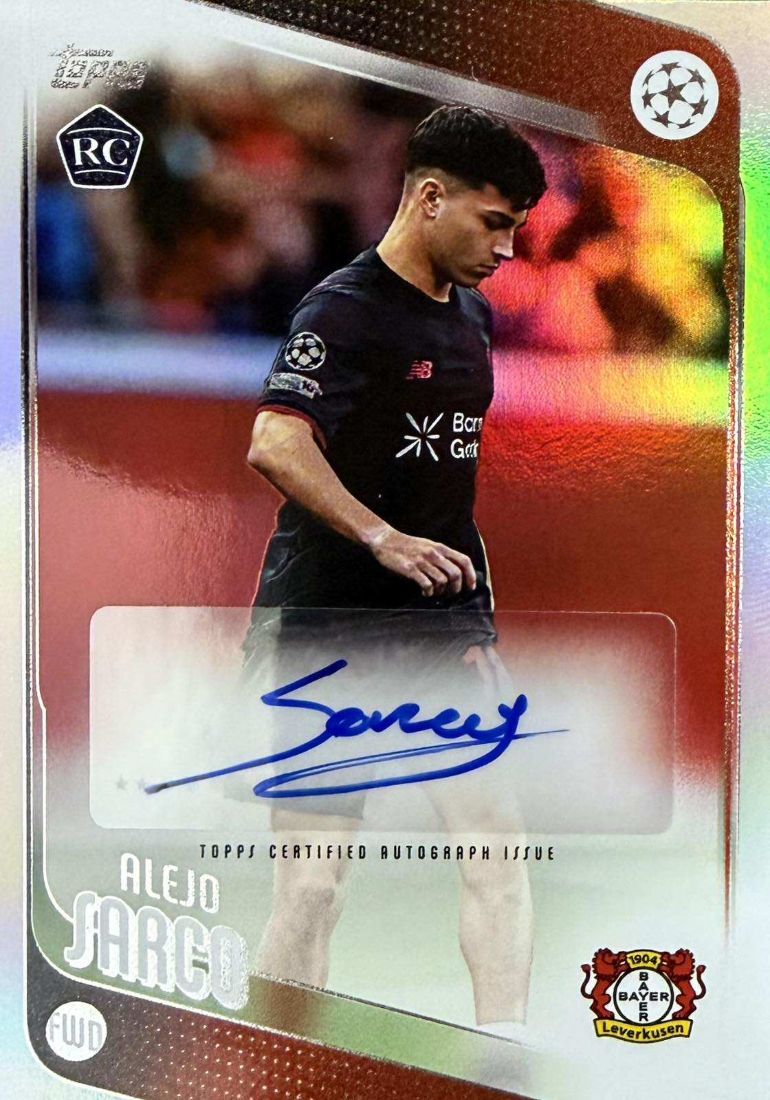 Alejo Sarco Rookie Autograph Topps UCC Flagship