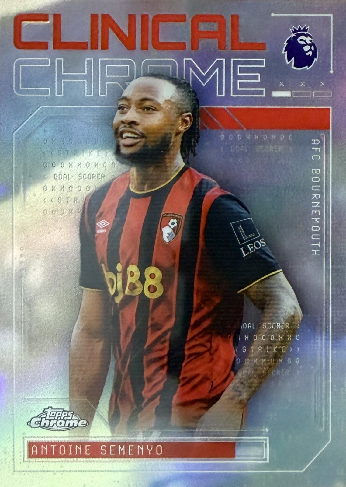 Antoine Semenyo Clinical Chrome Topps Chrome EPL