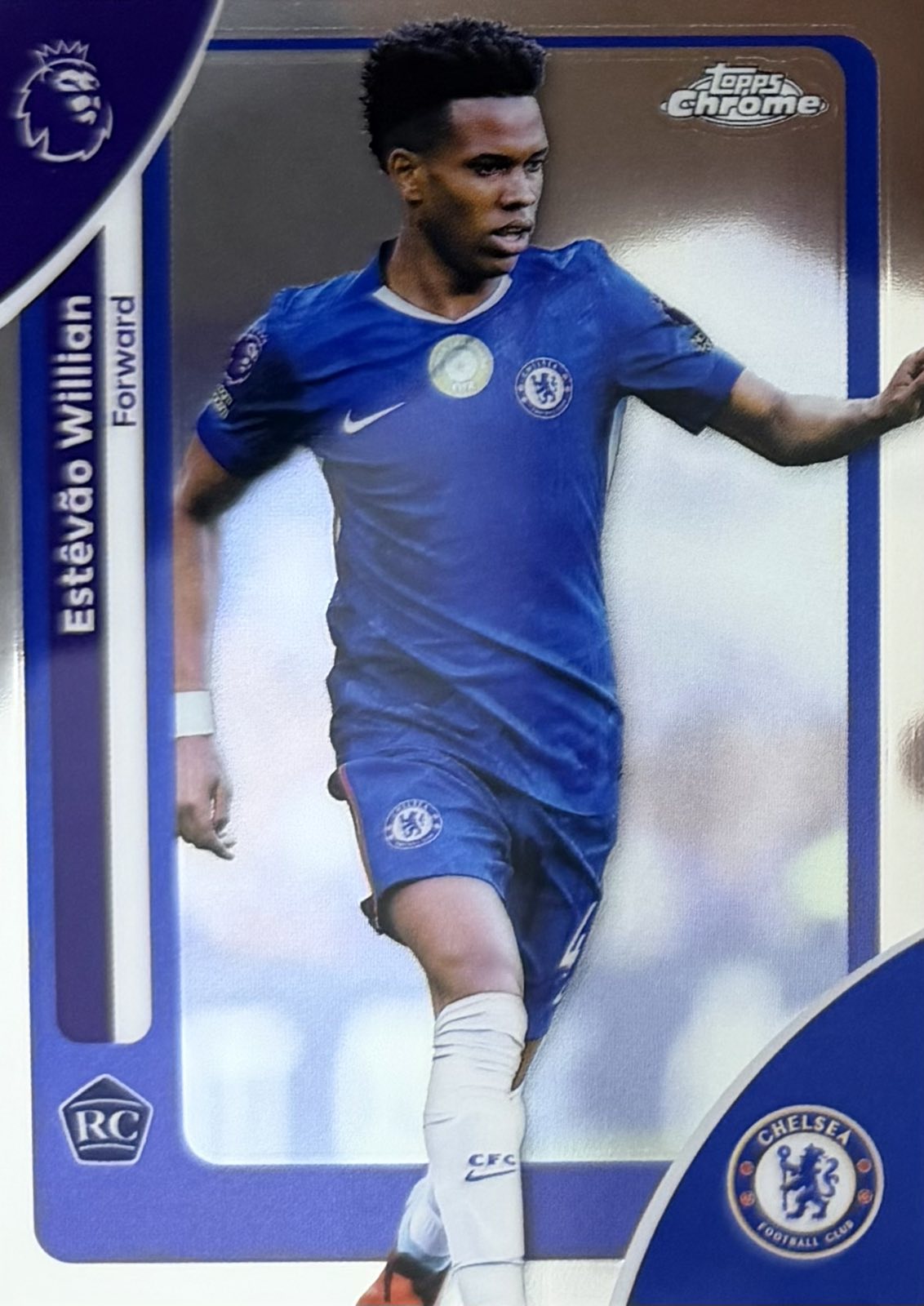 Estevao Willian Rookie Base Topps Chrome EPL