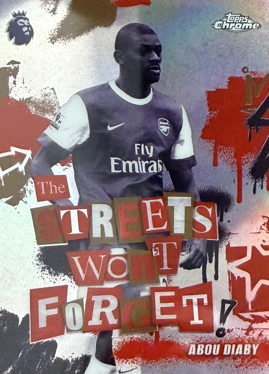 Abou Diaby The Streets Won't Forget Topps Chrome EPL