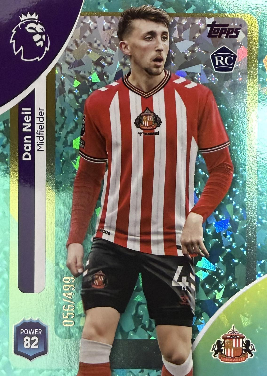 Dan Neil Rookie Numbered /499 Topps Premier League