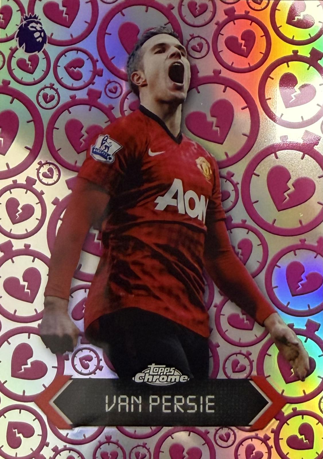 Robin Van Persie Time Heartbreaker Topps Chrome EPL