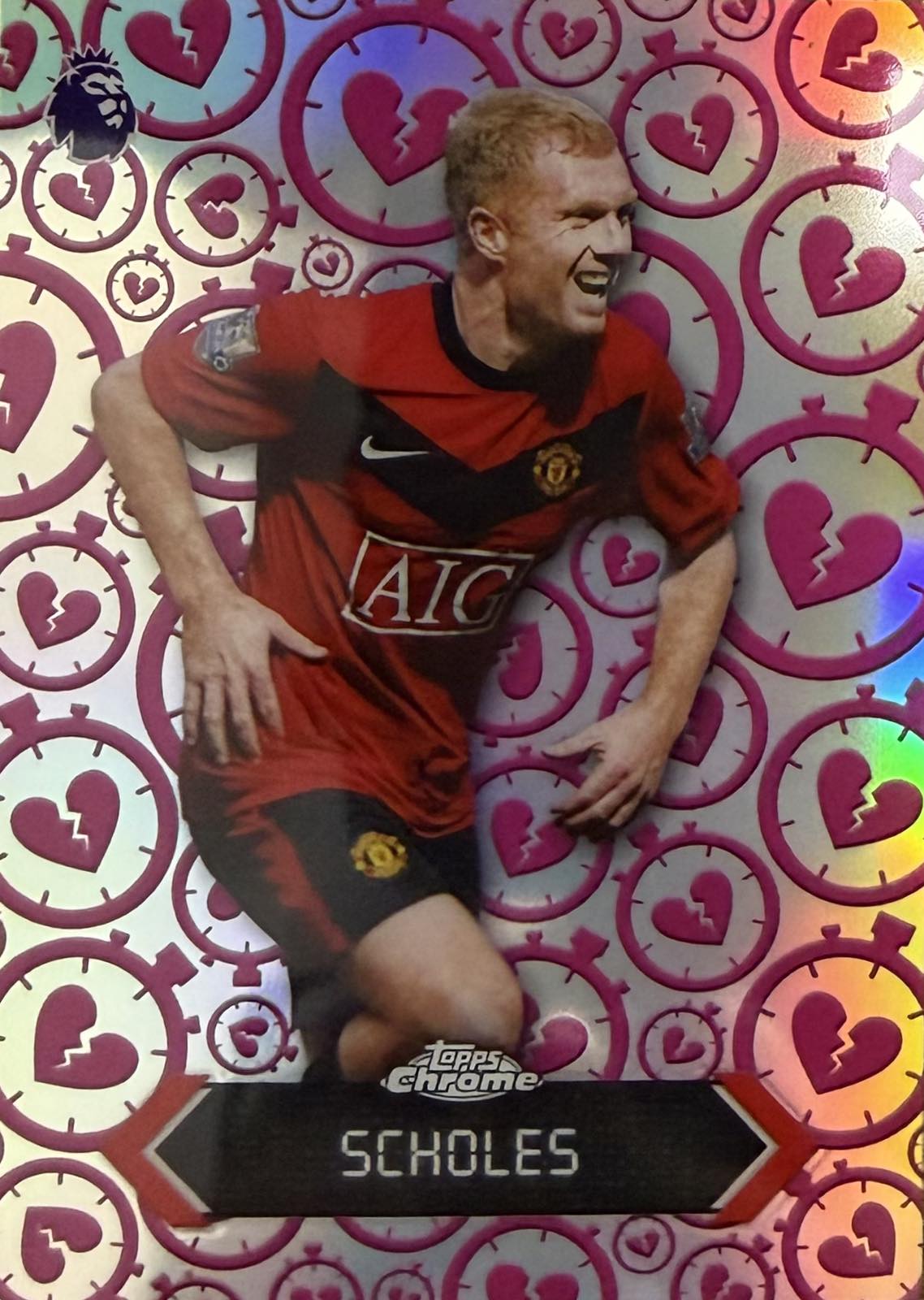 Paul Scholes Time Heartbreaker Topps Chrome EPL