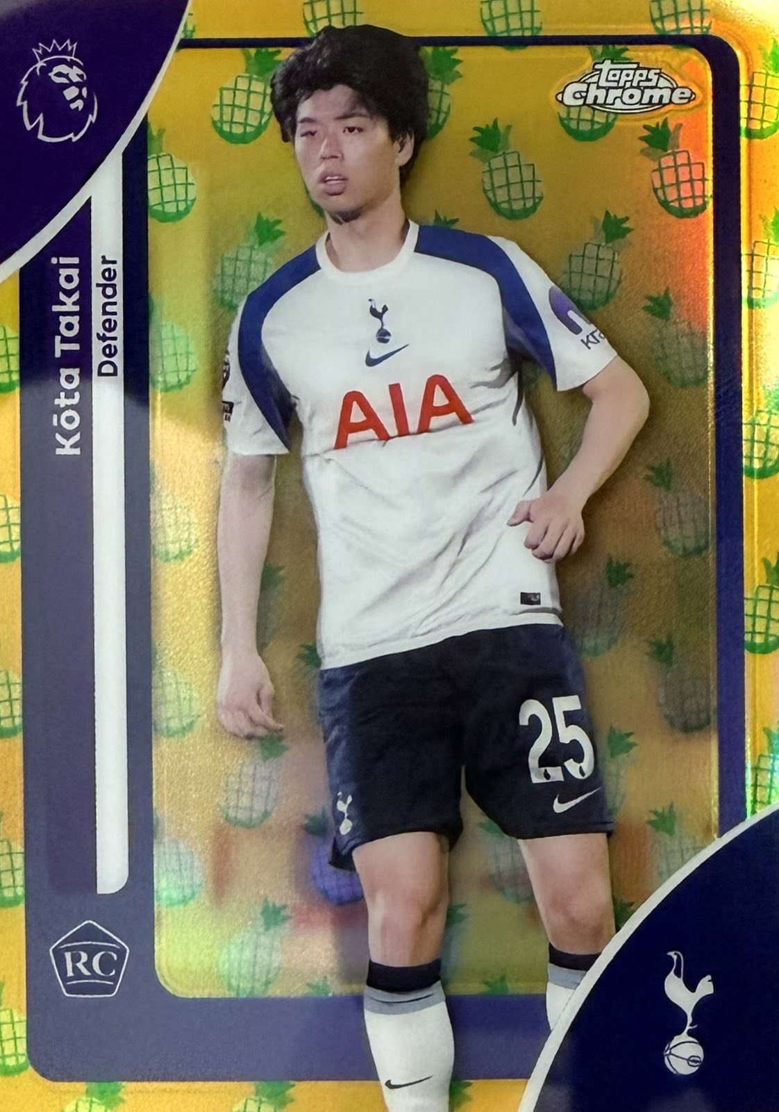 Kota Takai Rookie Pineapple Parallel Topps Chrome EPL