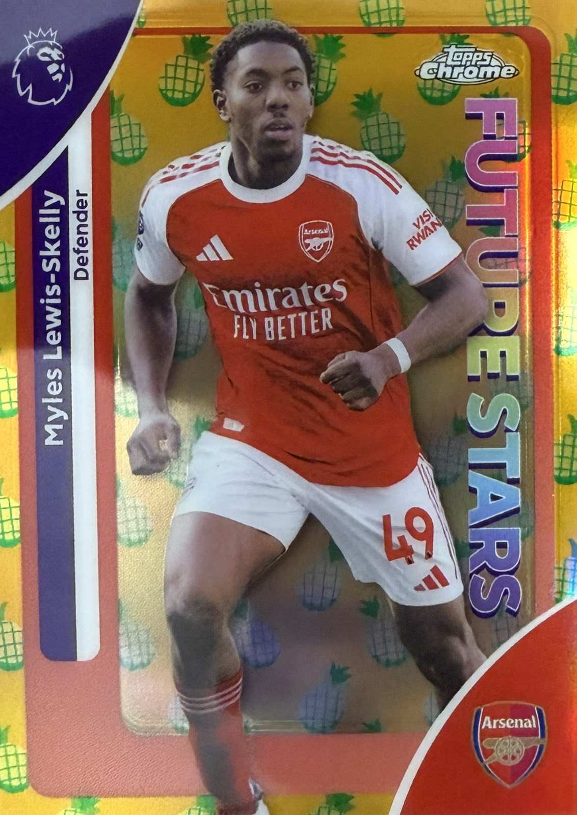 Myles Lewis-Skelly Pineapple Parallel Topps Chrome EPL